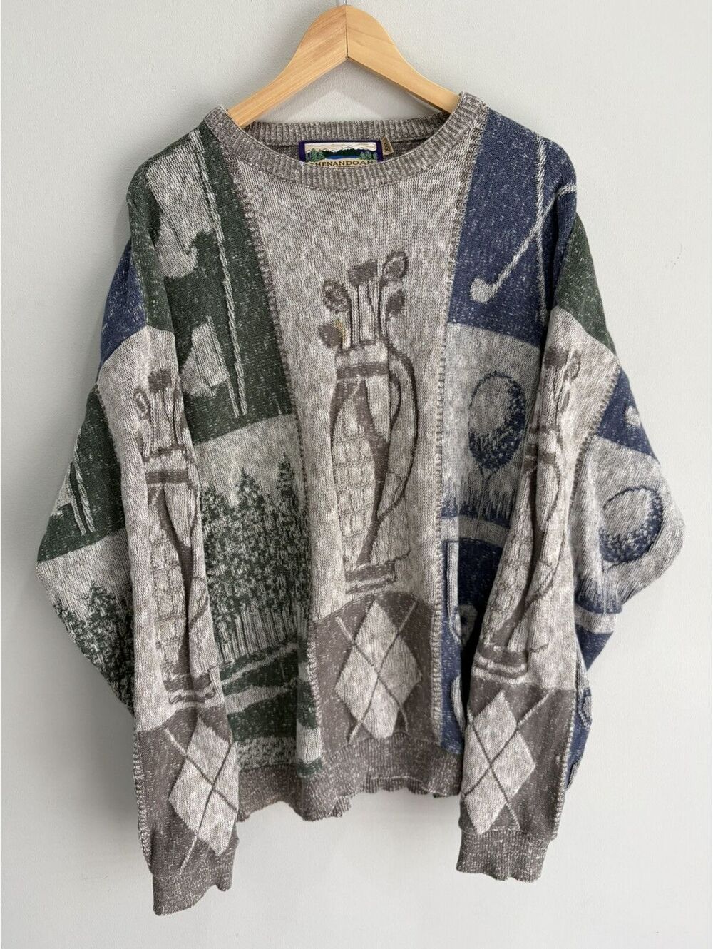 Vintage Golf Knit Sweater Crewneck xxl